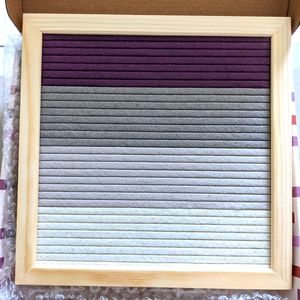 XO, Sienna Purple Gray Felt Message Letterboard